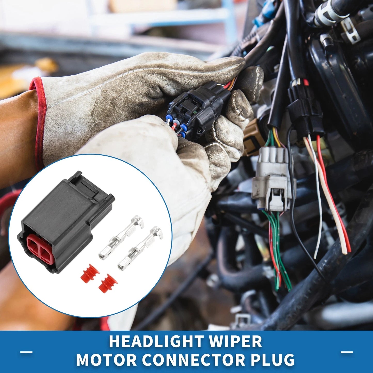 Headlight Wiper Motor Connector Plug for Toyota Lexus
