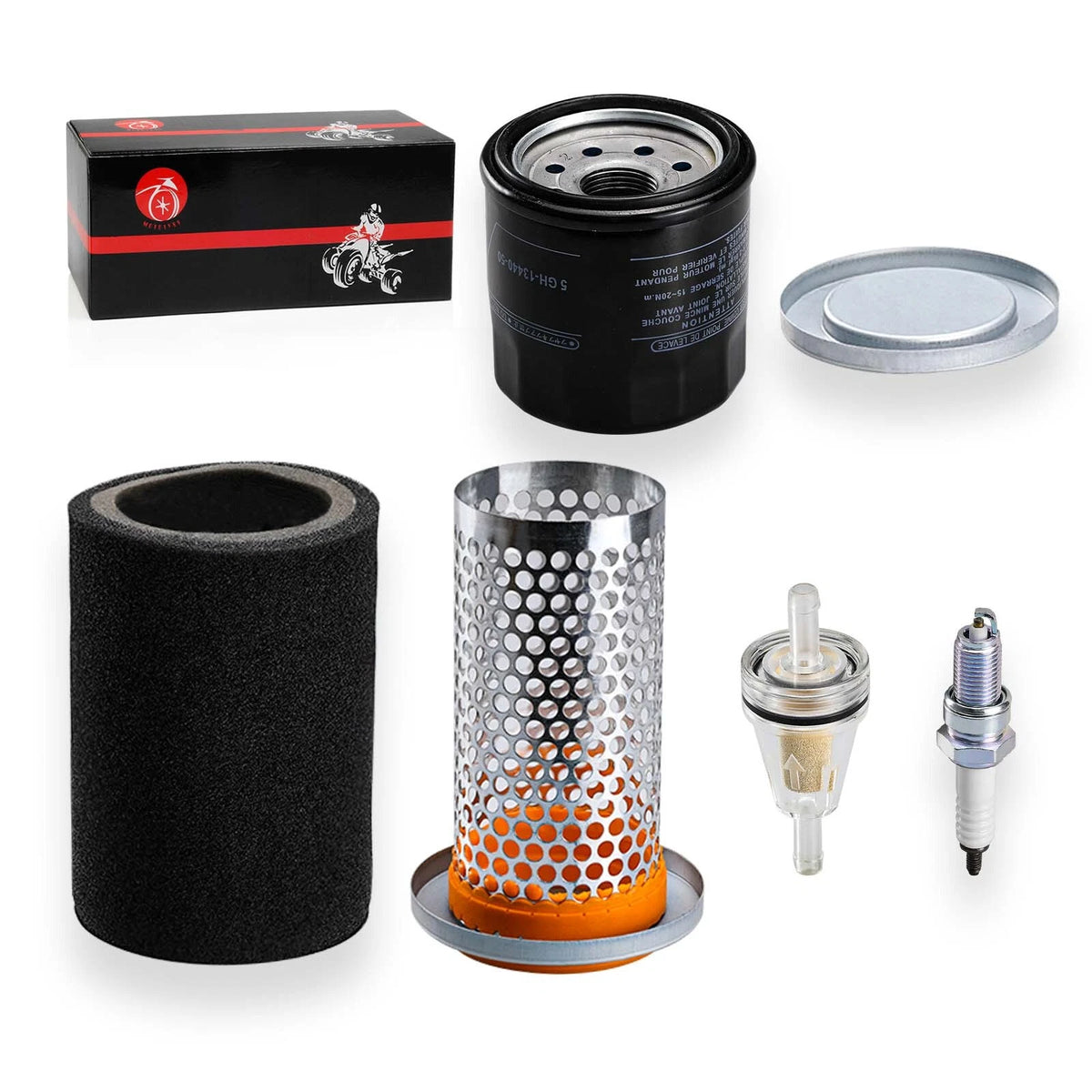 Air Filter & Guide Cage Cap Oil Filter for Yamaha Wolverine (2006–2010)