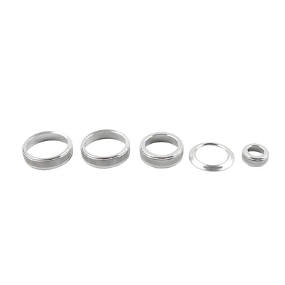 Silver Console Volume AC Switch Button Ring for Lexus NX250 NX350h (2022-2024)