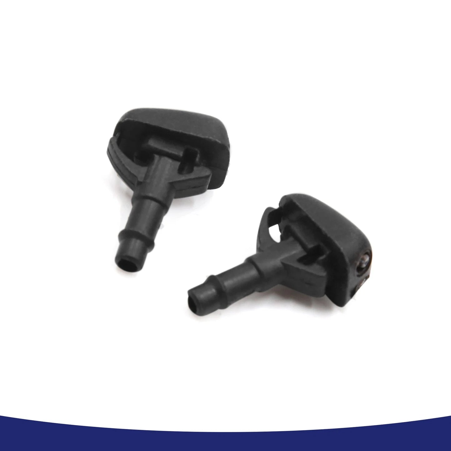 Black Plastic Front Windshield Wiper Nozzles for Mitsubishi