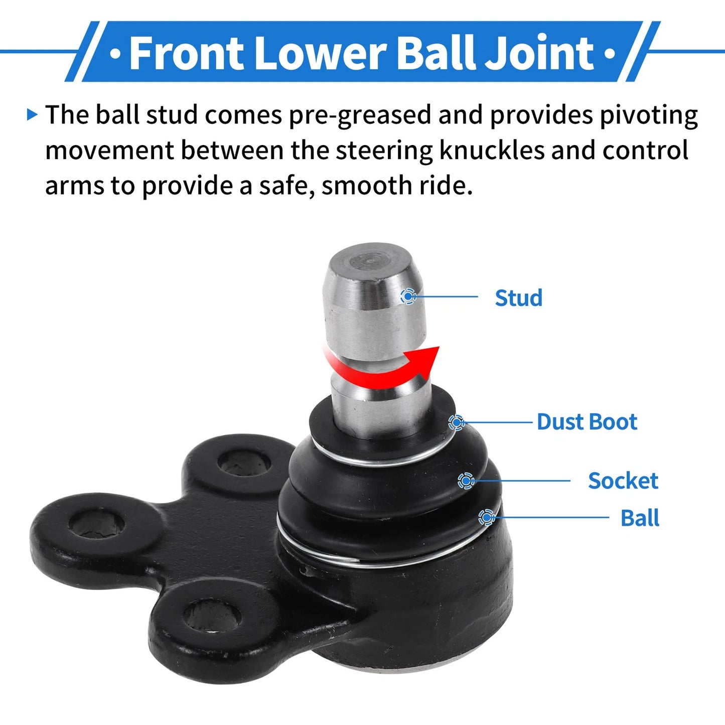Front Lower Ball Joints for Buick Encore (2013-2022)