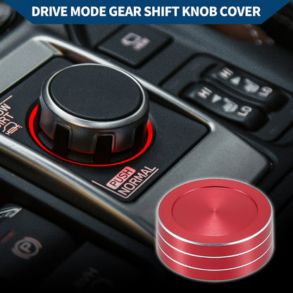 Red Gear Shift Knob Cover Ring for Subaru Forester (2019-2022) 1 Pcs