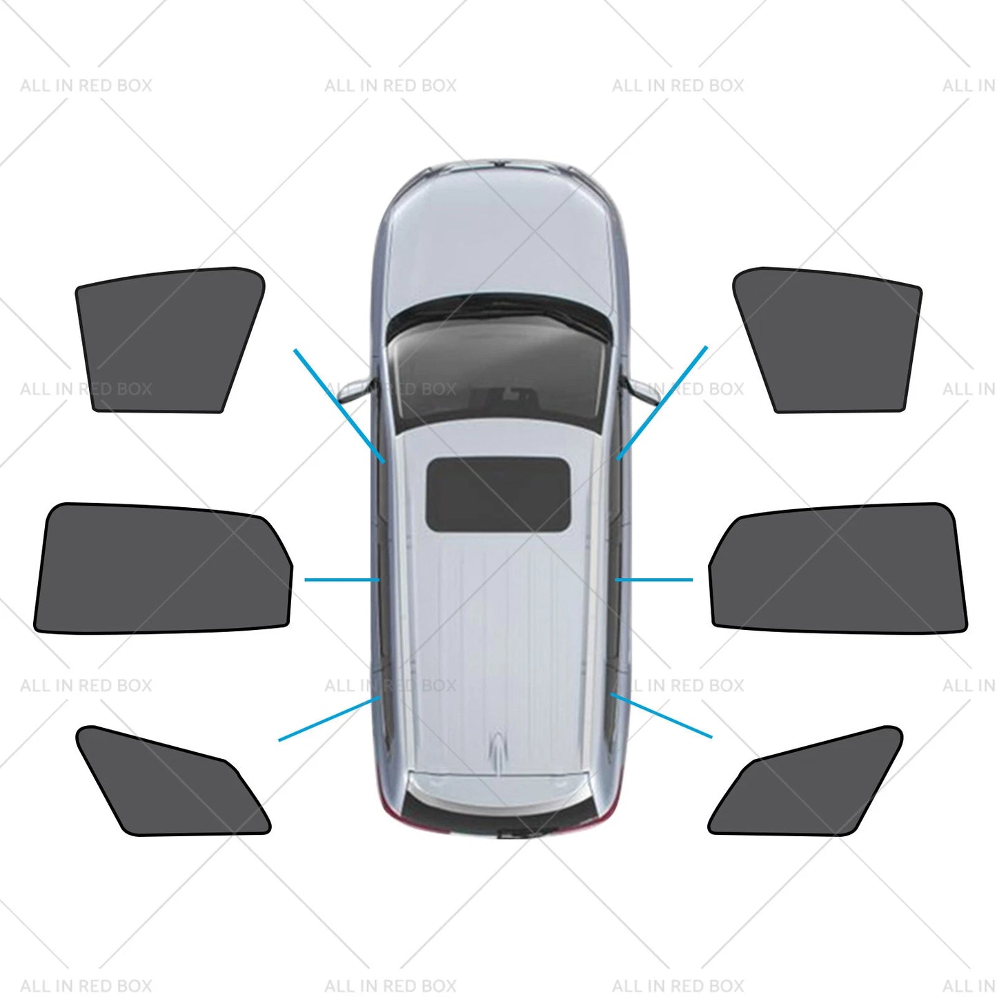 6 x Magnetic Mesh Sunshades for Kia Sportage (2021-2024)