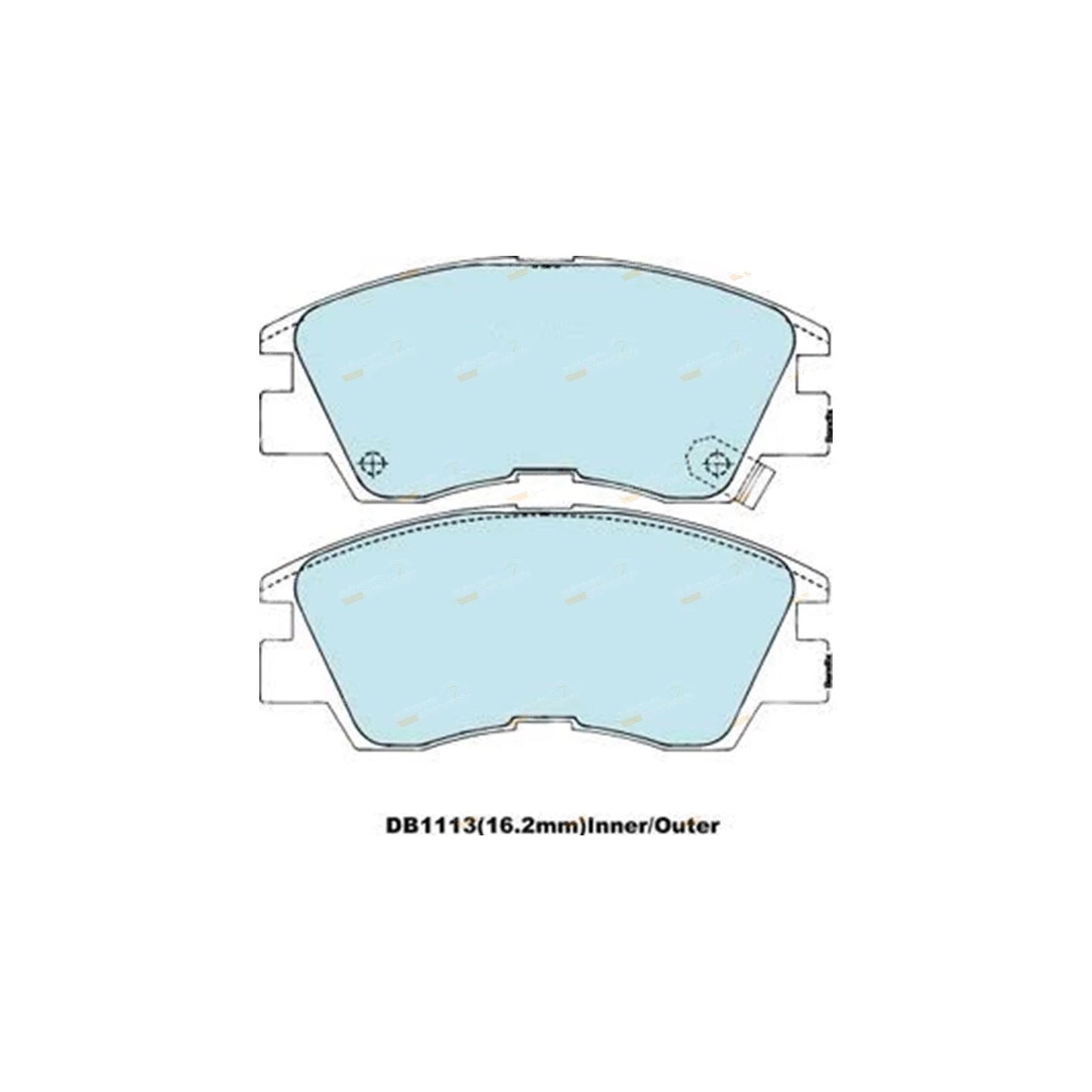 HD Front Disc Brake Pads Set for Mitsubishi Triton (1986-1996)
