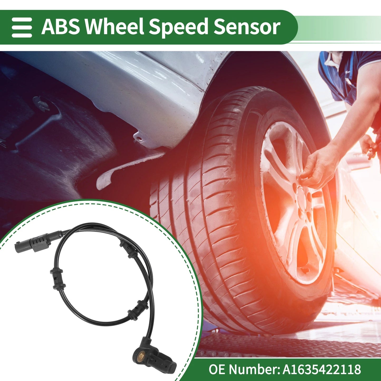 ABS Wheel Speed Sensor for Mercedes-Benz W163 ML320 (2002-2005)