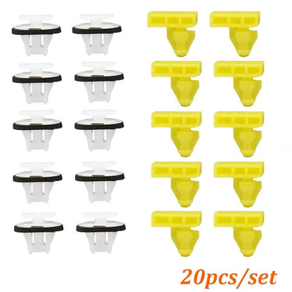 2 x White Clips for Nissan Juke & X-Trail