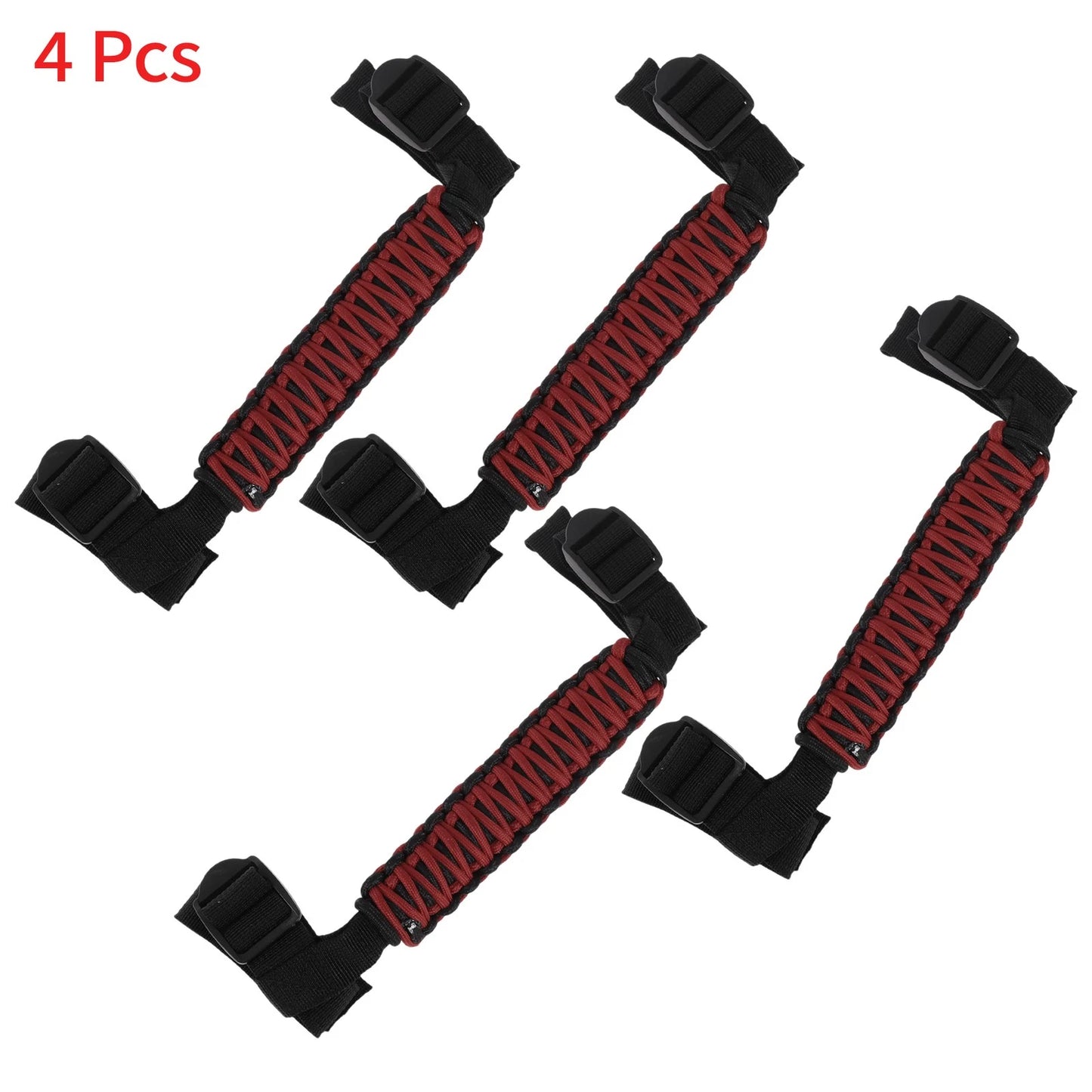 Roll Bar Grab Handles for Jeep Wrangler 2024-2025 - Red Accessories
