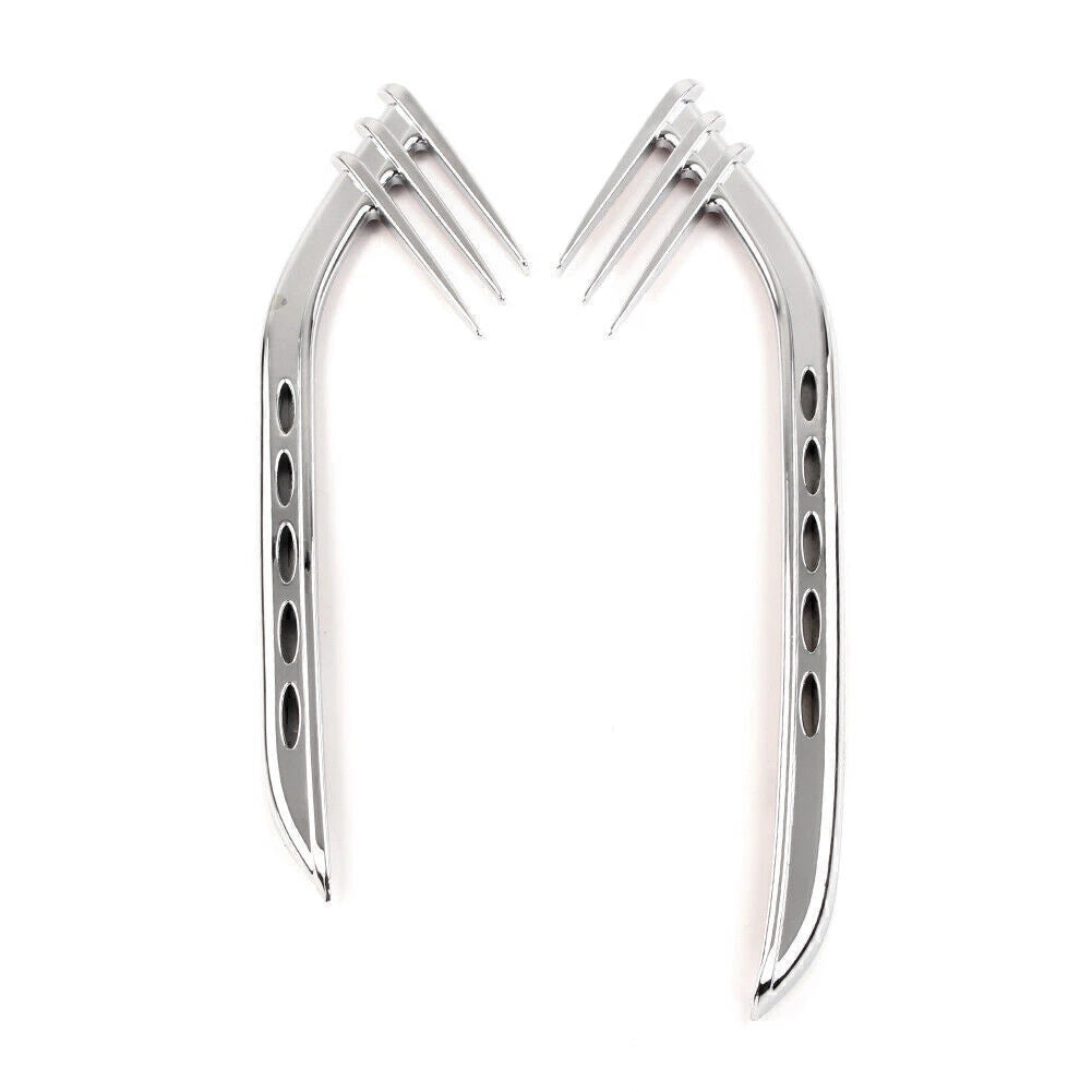 Chrome Mid-Frame Air Deflectors for Harley Touring Road King (2014-2023)