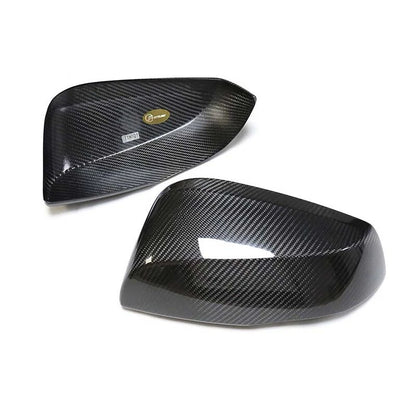 100% Carbon Stick-on Side Mirror Caps Trim for Toyota Alphard Rav4 Wildlander