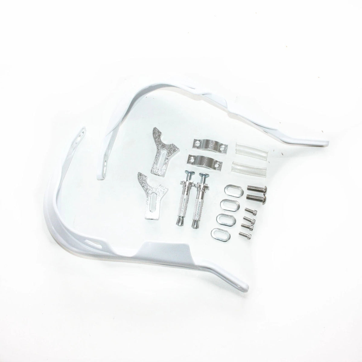 22mm Heavy Duty White Alloy Handle Bar Hand Guards for PIT PRO Trail Quad Bike