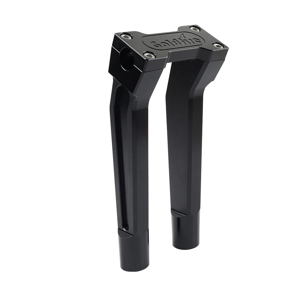 10" Pullback Handlebar Risers Clamp Black for Harley 1" Handlebar (2000-2023)