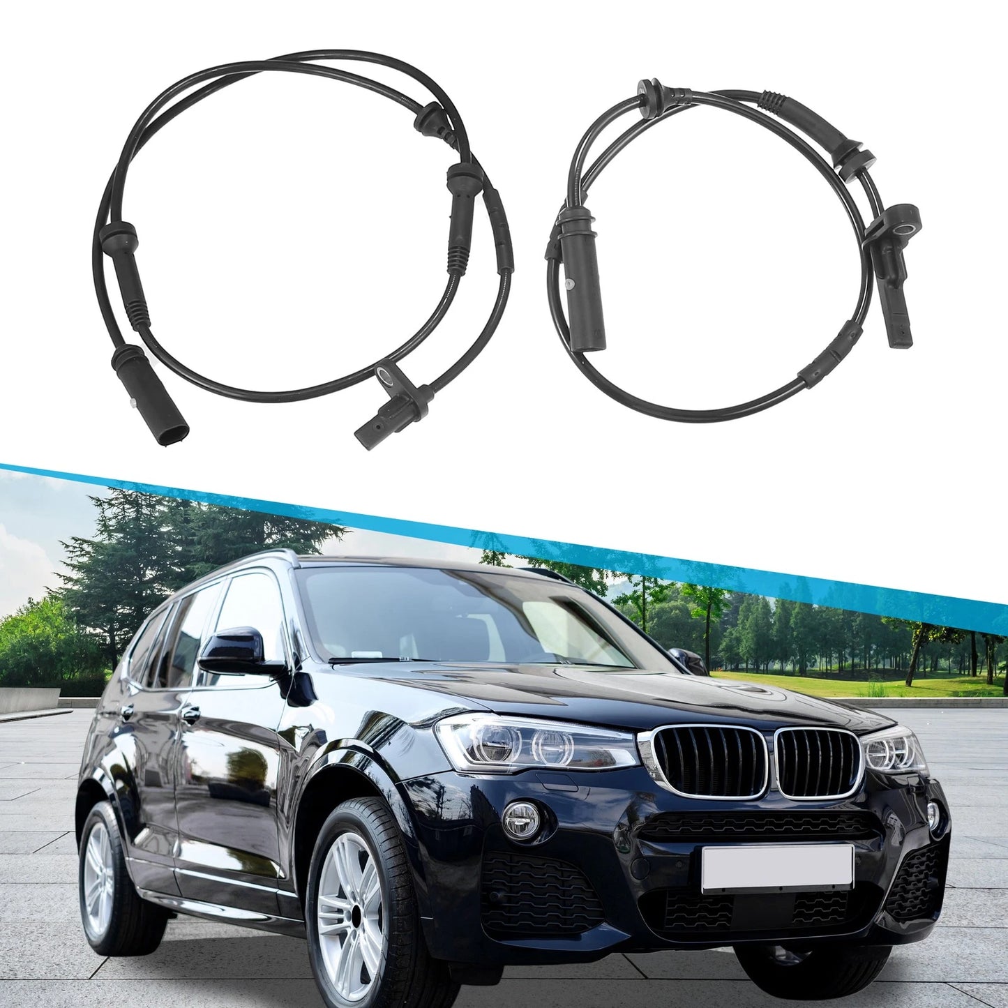 4 Pcs ABS Wheel Speed Sensors for BMW X4 (2015-2020)
