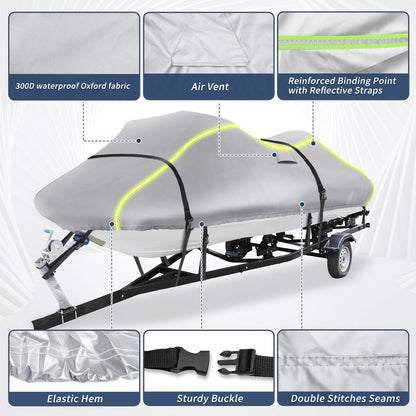 PWC Cover 116–125 2-Seat Jet Ski for Yamaha Silver