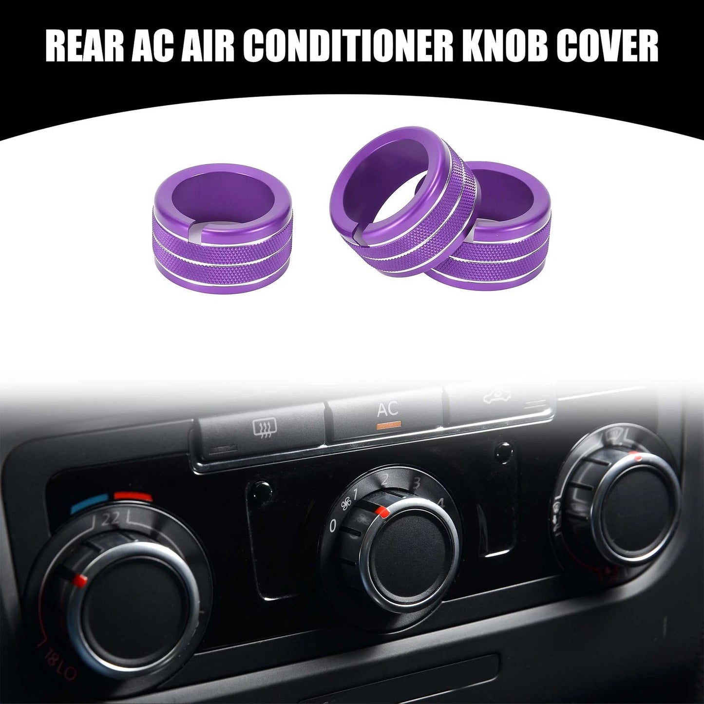 Knob Cover for Dodge Durango Purple 3 Pcs (2011 - 2020)