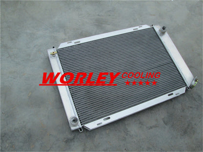 2ROW Aluminum Radiator + Fan for Ford Mustang (1979-1993)