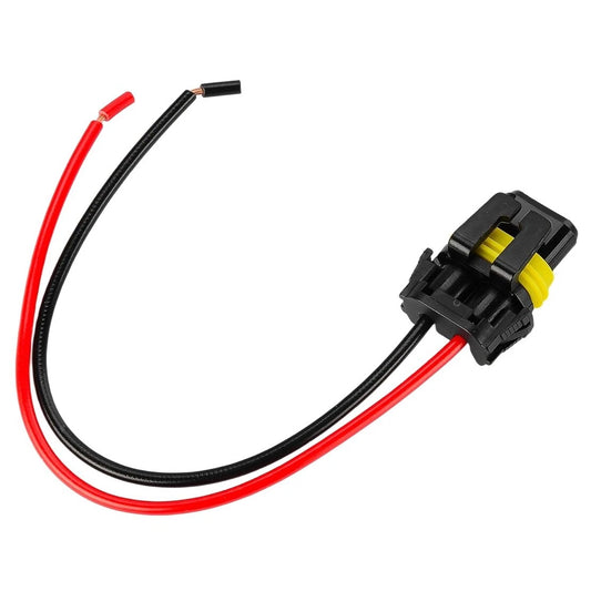 2 x 9012 HIR2 Headlight Bulb Plug Connectors for Audi A6 (2012-2018)