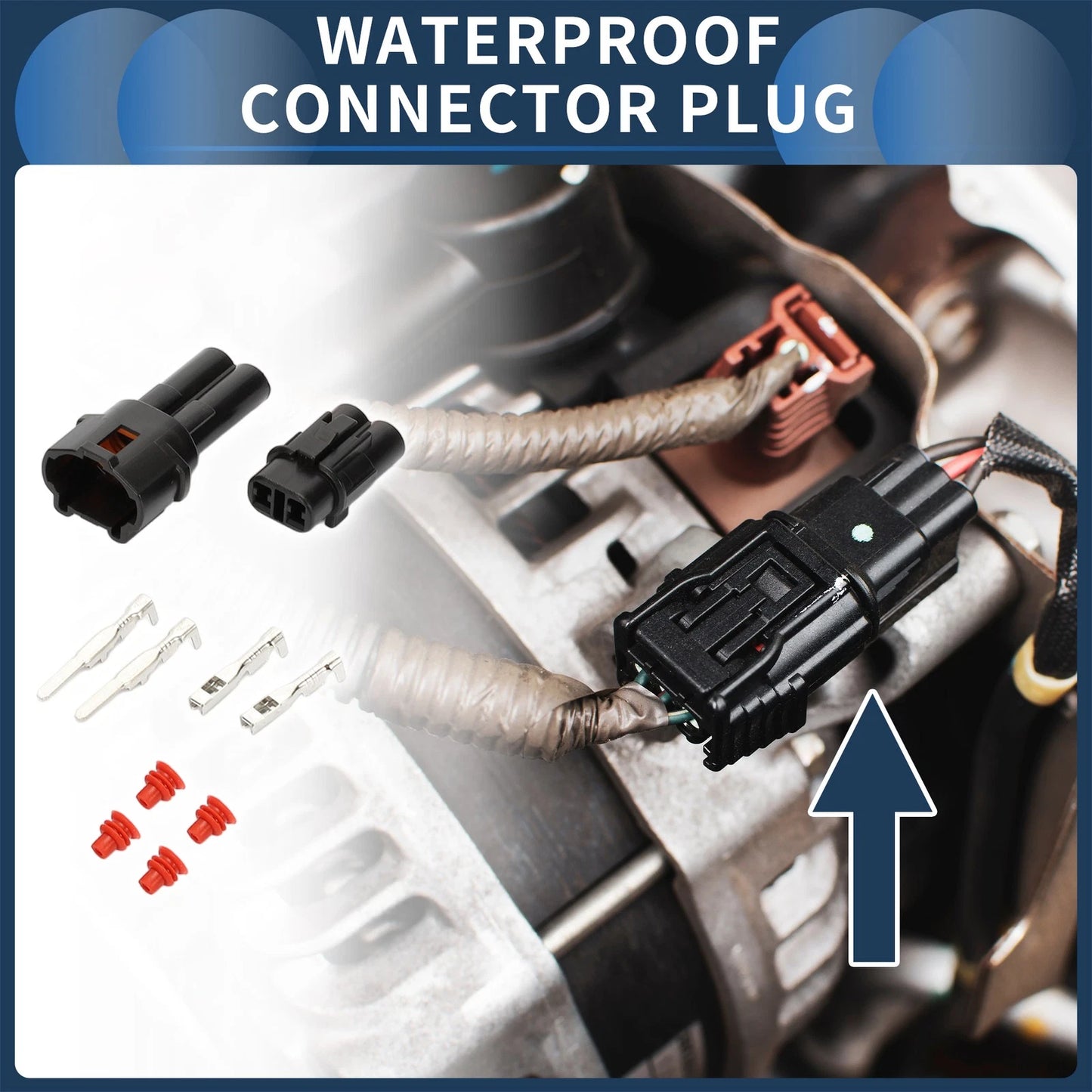 Pin Waterproof Connector Plug for Kawasaki Suzuki Motorcycle