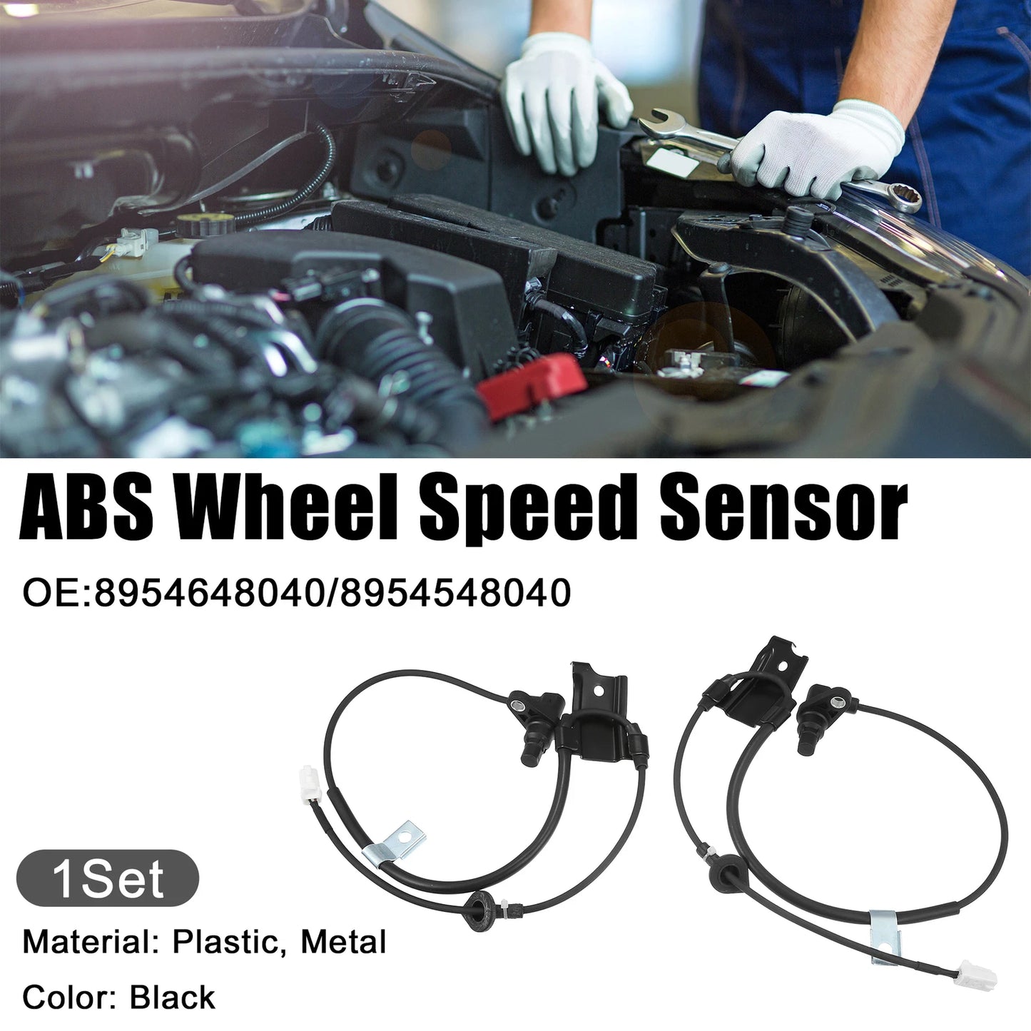 Rear Left Right ABS Speed Sensor Set for Toyota Highlander (2001-2007)