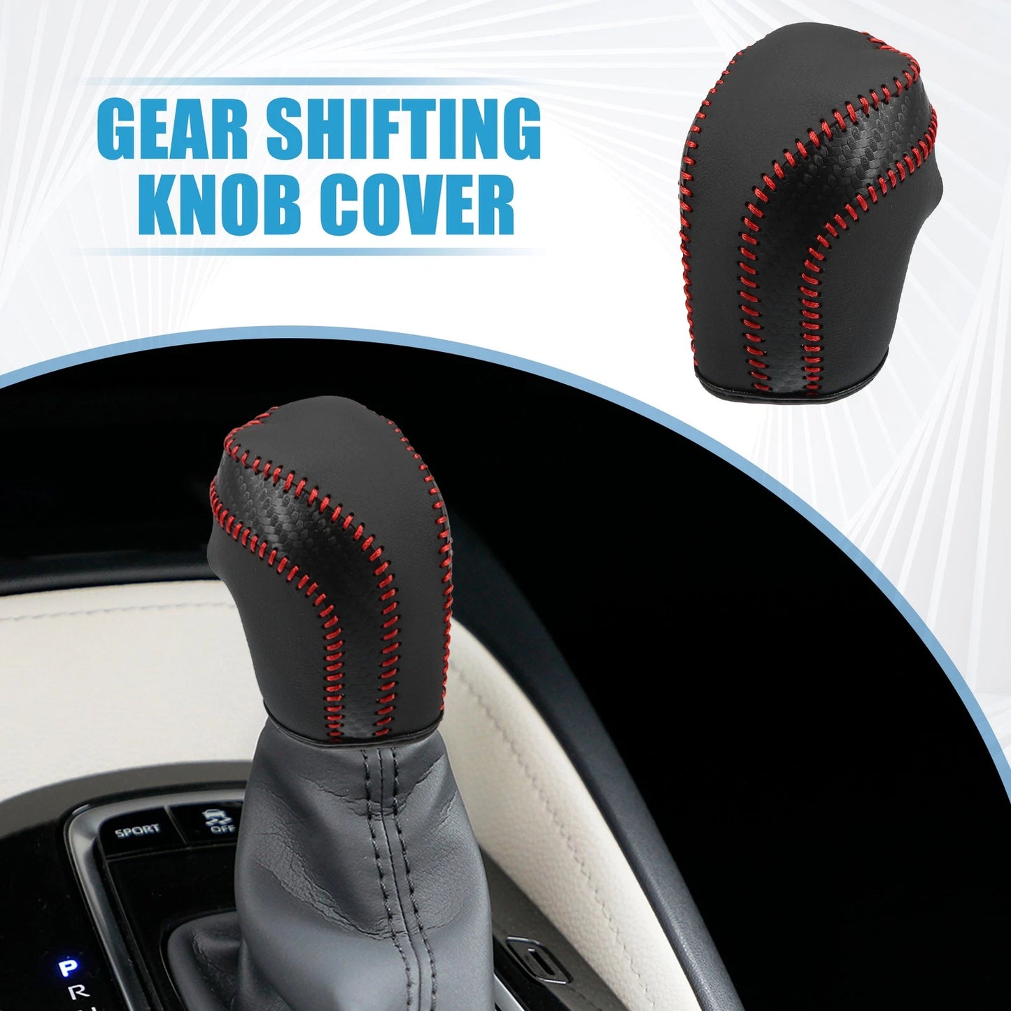 Black Gear Shifting Knob Cover Trim for Toyota Camry (2018-2023)