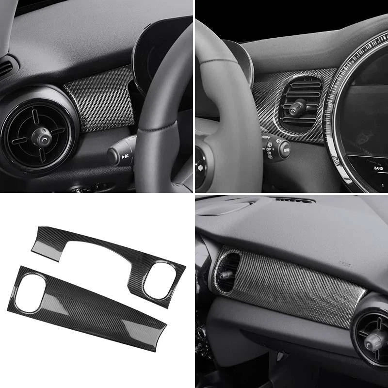 Carbon Fiber Instrument Dashboard Panel Trim for Mini Cooper F55 F56 F57 2022-24