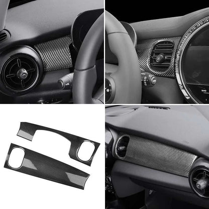 Carbon Fiber Instrument Dashboard Panel Trim for Mini Cooper F55 F56 F57 2022-24