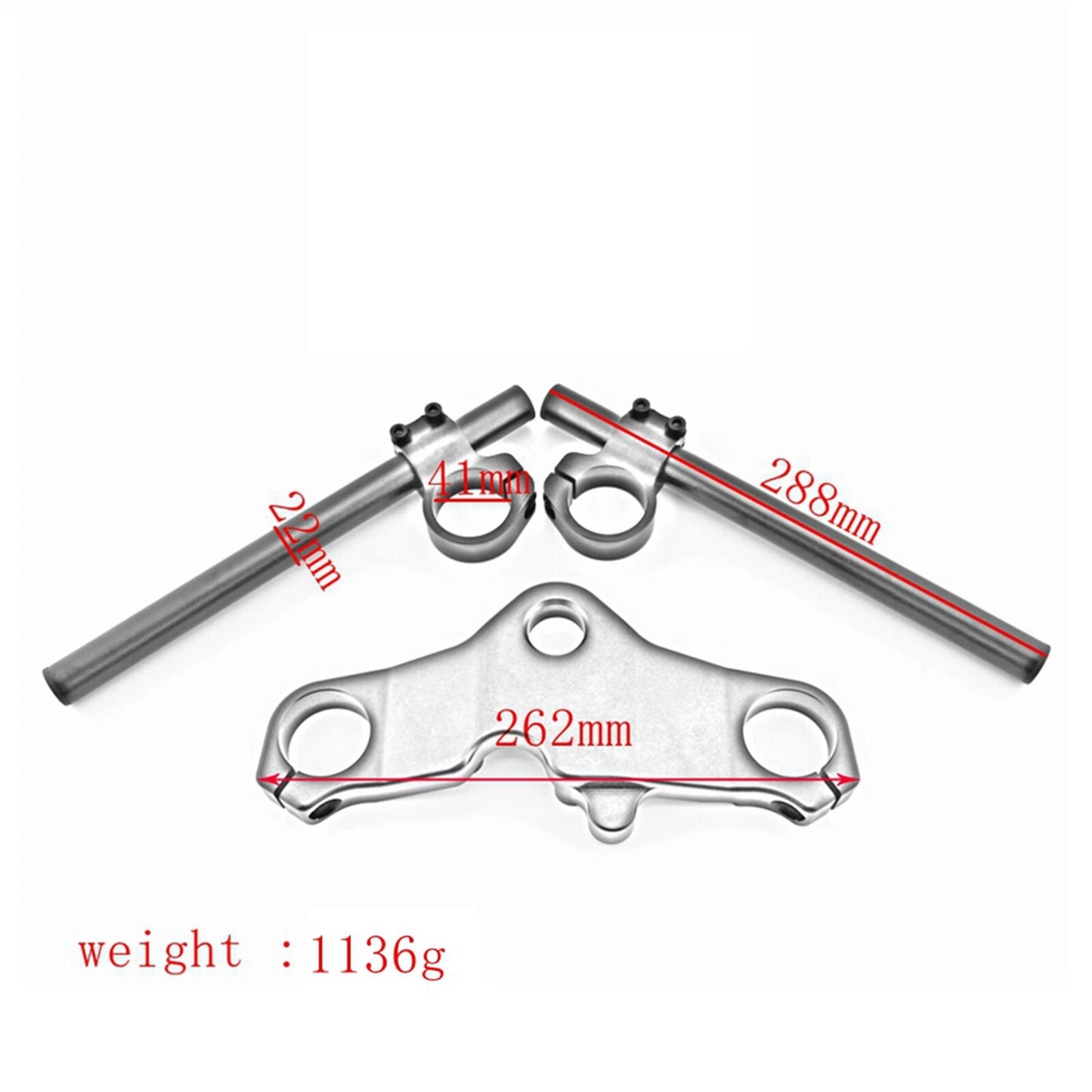 Clip On Handlebar Upper Triple Tree Clamp for Honda CB350 (1968-1973)