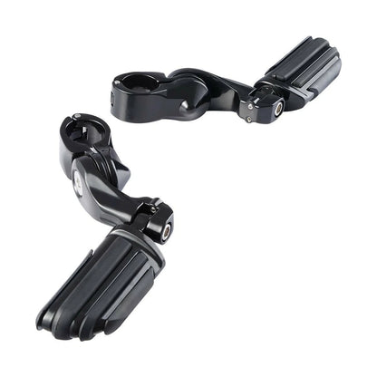 1 1/4'' Adjustable Engine Guards Footpeg Short Angled for Harley