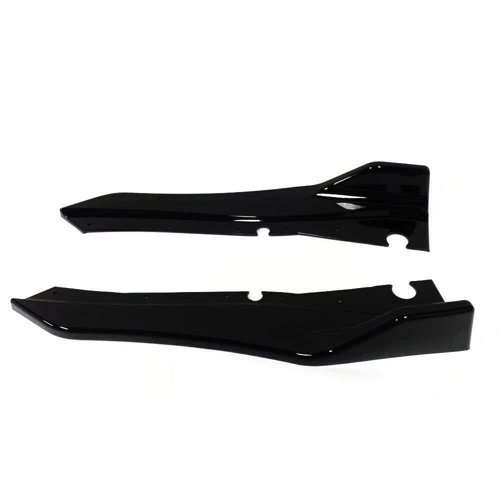 2 x Gloss Black Rear Bumper Lip Splitters for Infiniti Q50 (2018-2022)