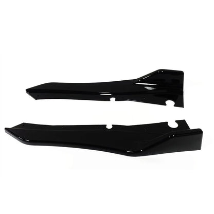 2 x Gloss Black Rear Bumper Lip Splitters for Infiniti Q50 (2018-2022)