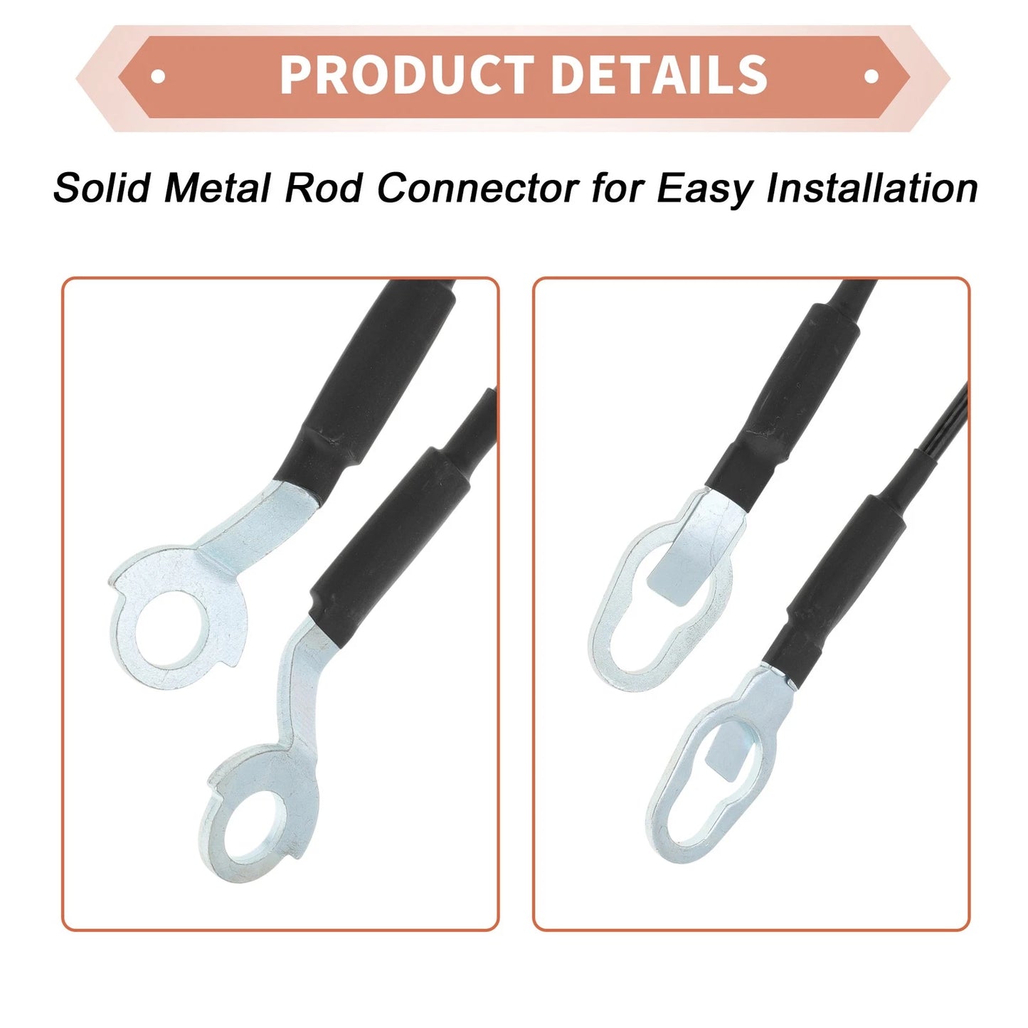 Tailgate Support Cables for Ford Ranger 1983-1992 (2 x Cables)