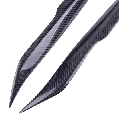 2 x Carbon Fiber Style Headlight Eyebrow Covers for Mazda 6 (2003-2008)