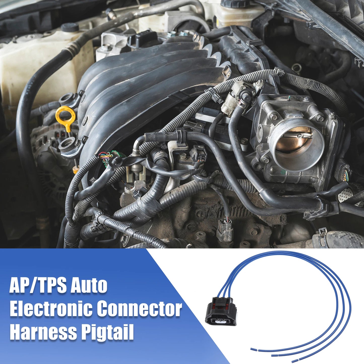 MAP TPS Pigtail Electrical Connector 3 Pin for Dodge Jeep Vehicles (2000-2023)