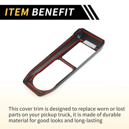 Carbon Fiber Gear Shift Frame Panel Cover Trim for Toyota Tacoma (2016-2023)