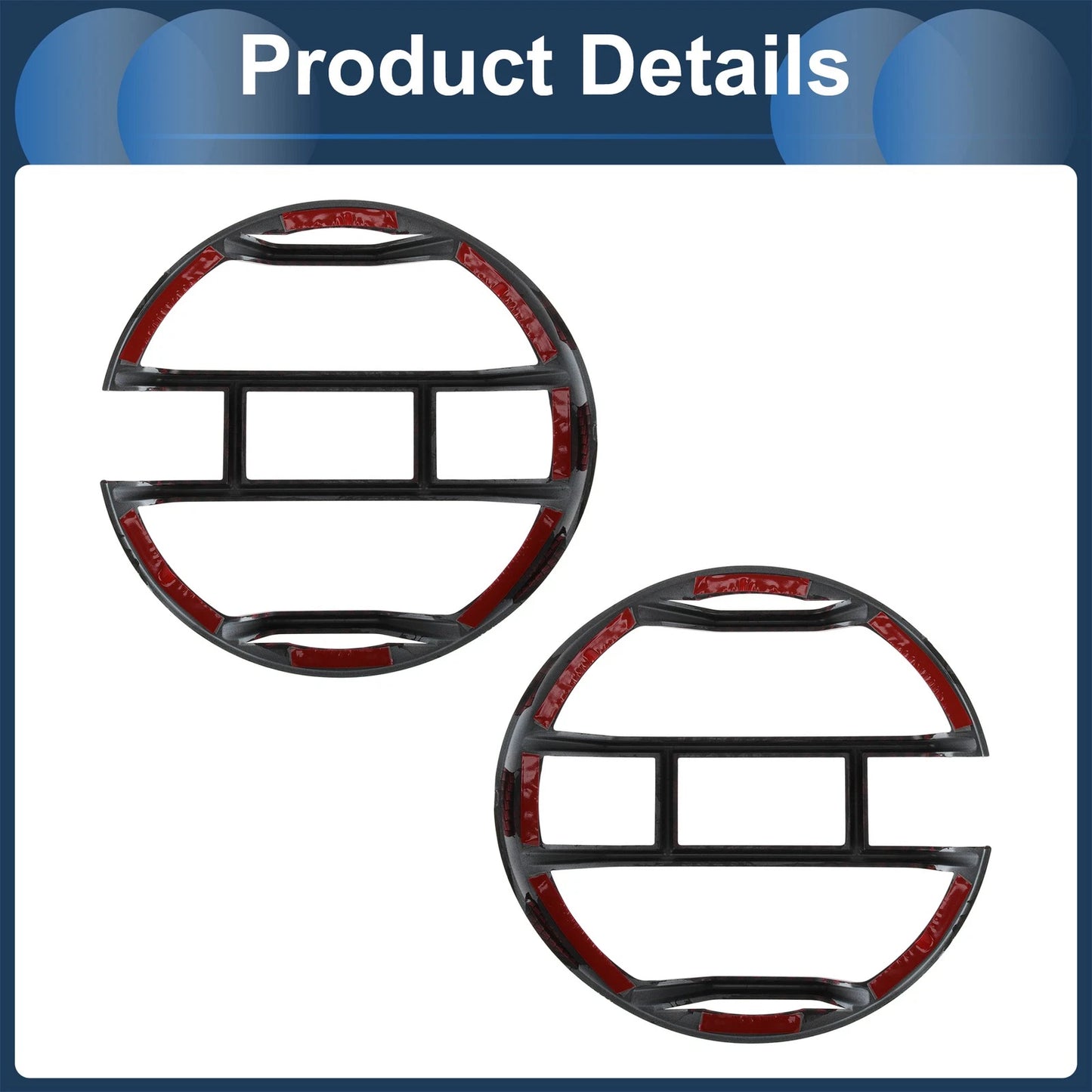 Front Left & Right Headlight Trim Bezels for Ford Bronco (2021-2024)