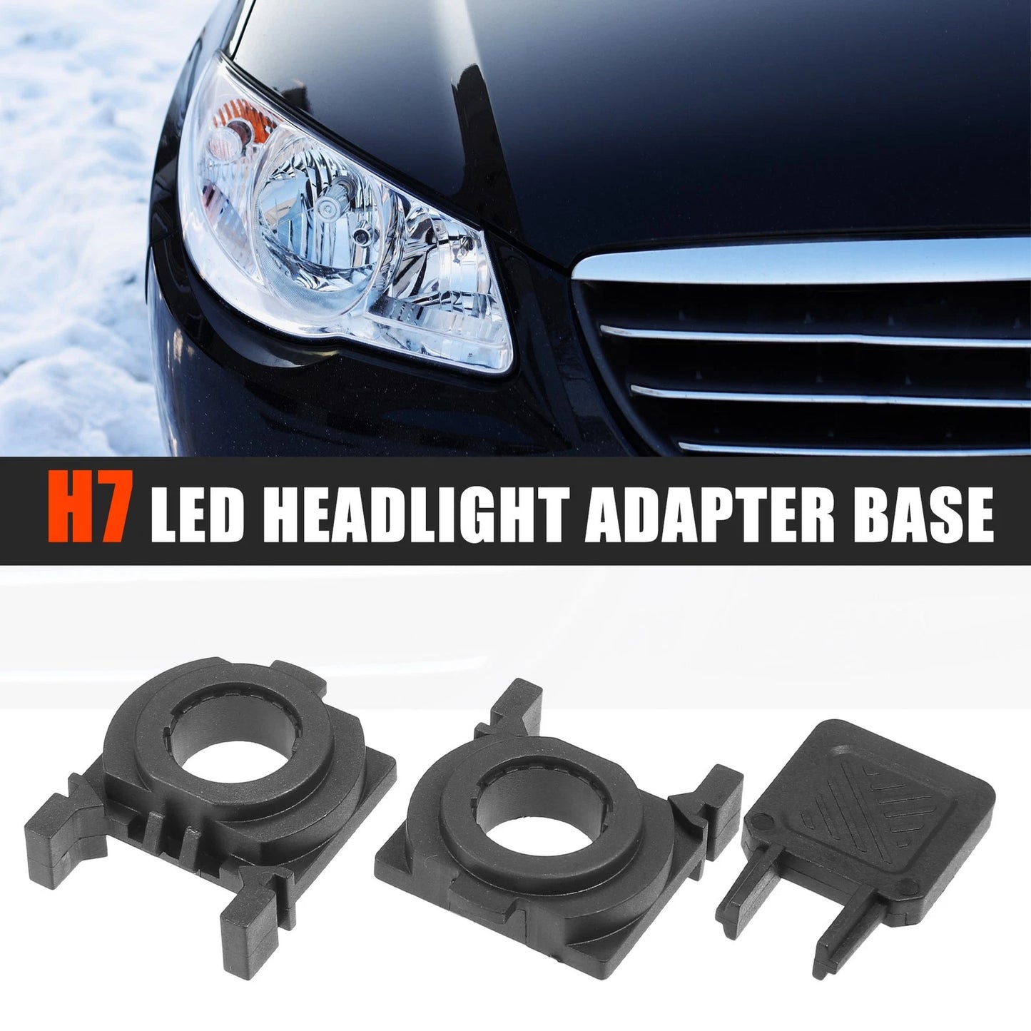 H7 LED Headlight Adapter Bases for Ford Fiesta (2009-2014)