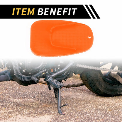 2 x Kickstand Pad / 3.54x2.36 / Support Plate for Universal Motorcycle