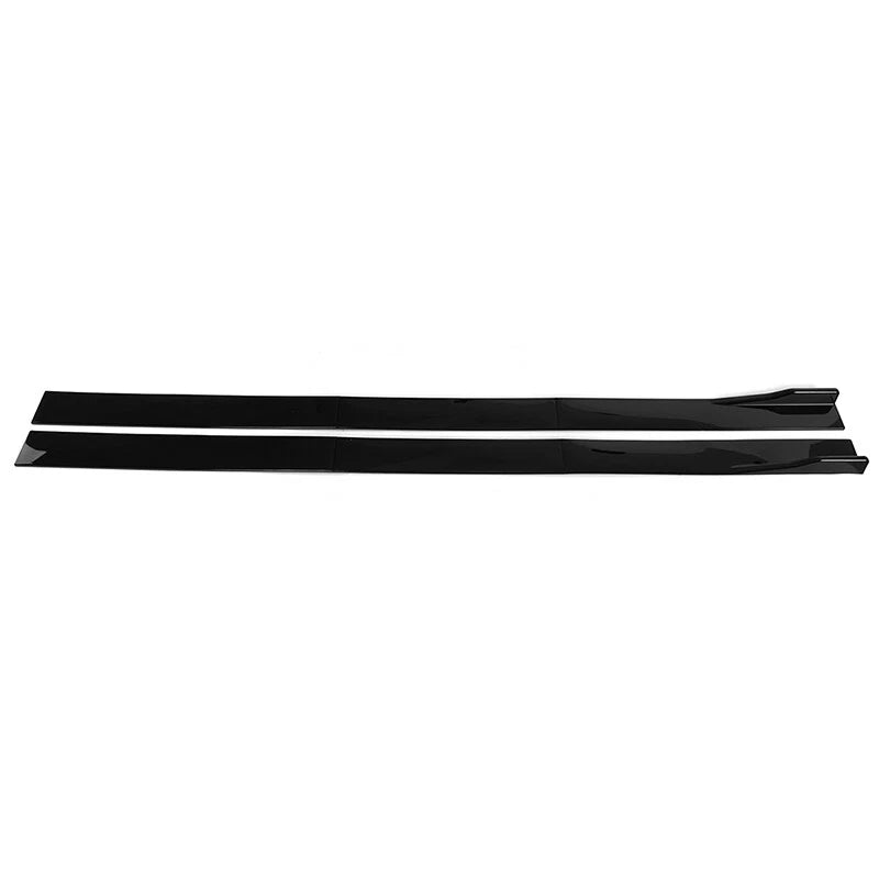 2 x 86.6" Gloss Black Side Skirt Extensions for Nissan GTR R33 R34 R35 (1995-2021)