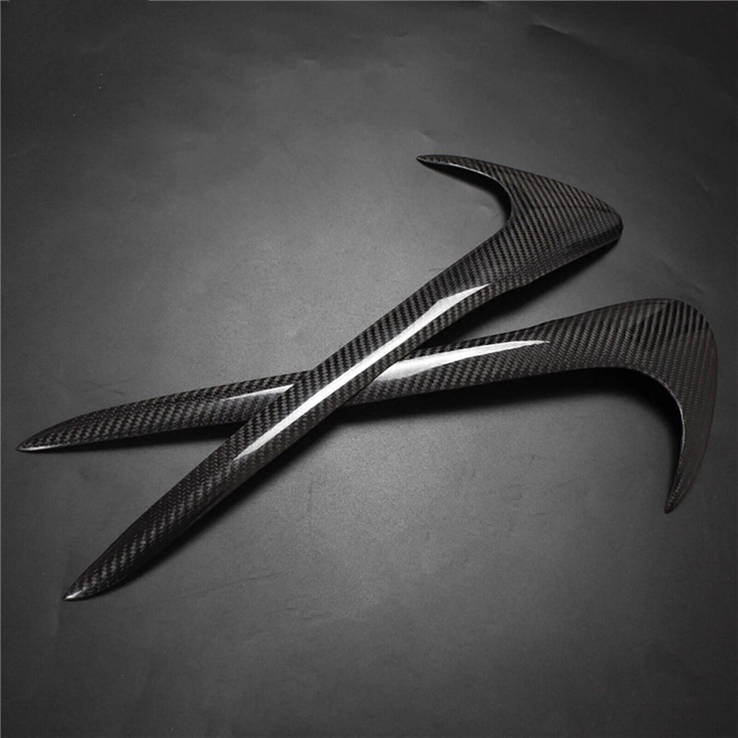 2 x Carbon Fiber Fog Light Eyelids for Subaru Impreza (2006-2007)