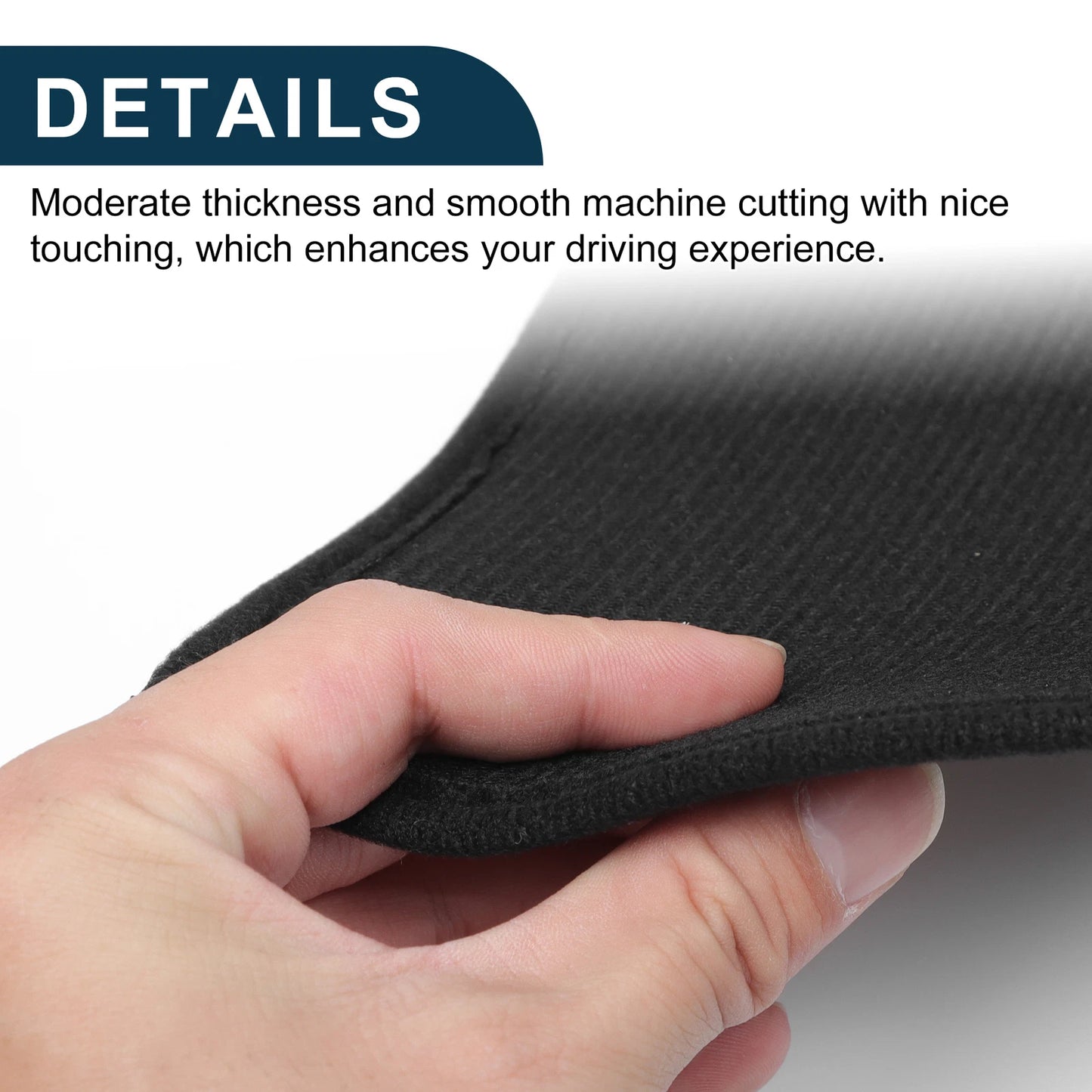 Car Door Leather Anti Kick Pad Sticker for BMW X5 (2014-2018) 1 Set Black