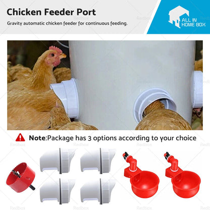 Poultry Pro Feeder DIY PVC Gravity Fed Chicken Feeder