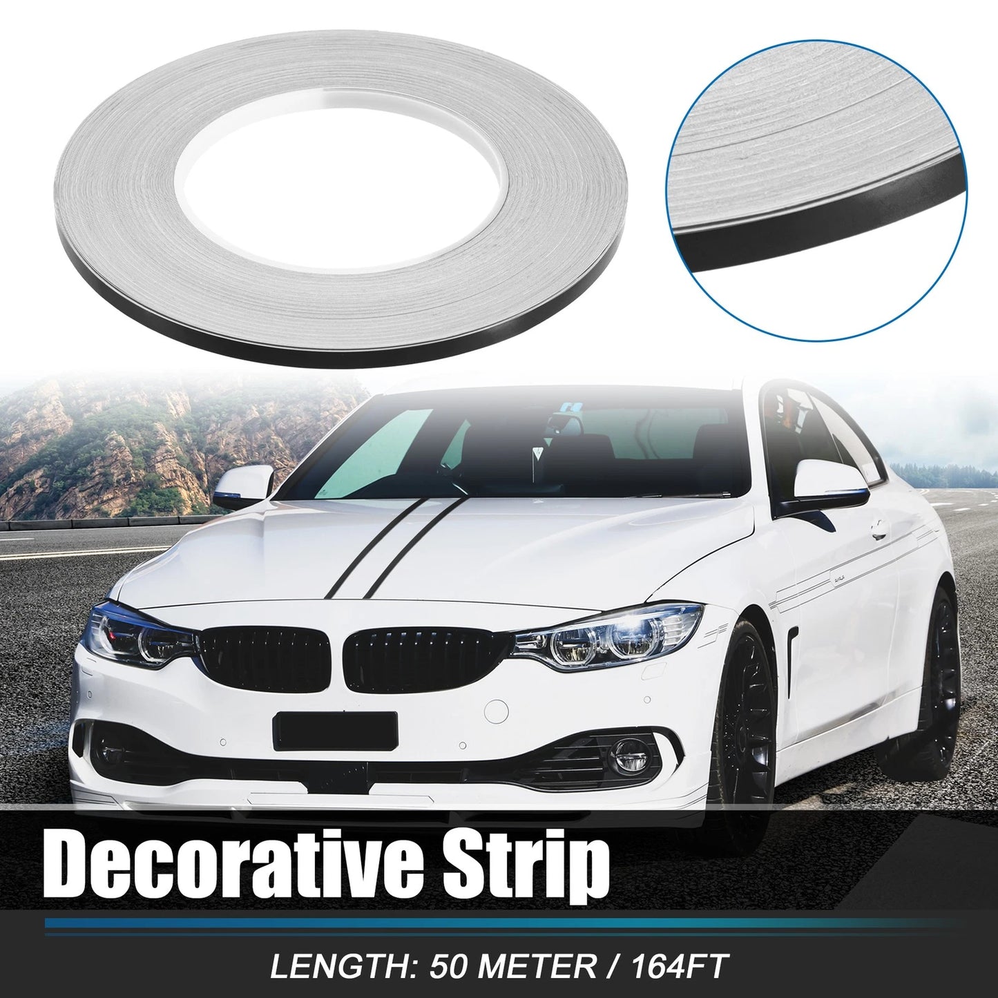 Decorative Strips 0.2" Width 164ft Length for Car/Motorcycle