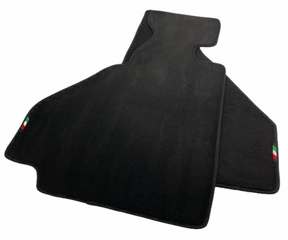 Floor Mats for Ferrari 348 TS 1989-1995 Black Tailored Carpets with Emblem