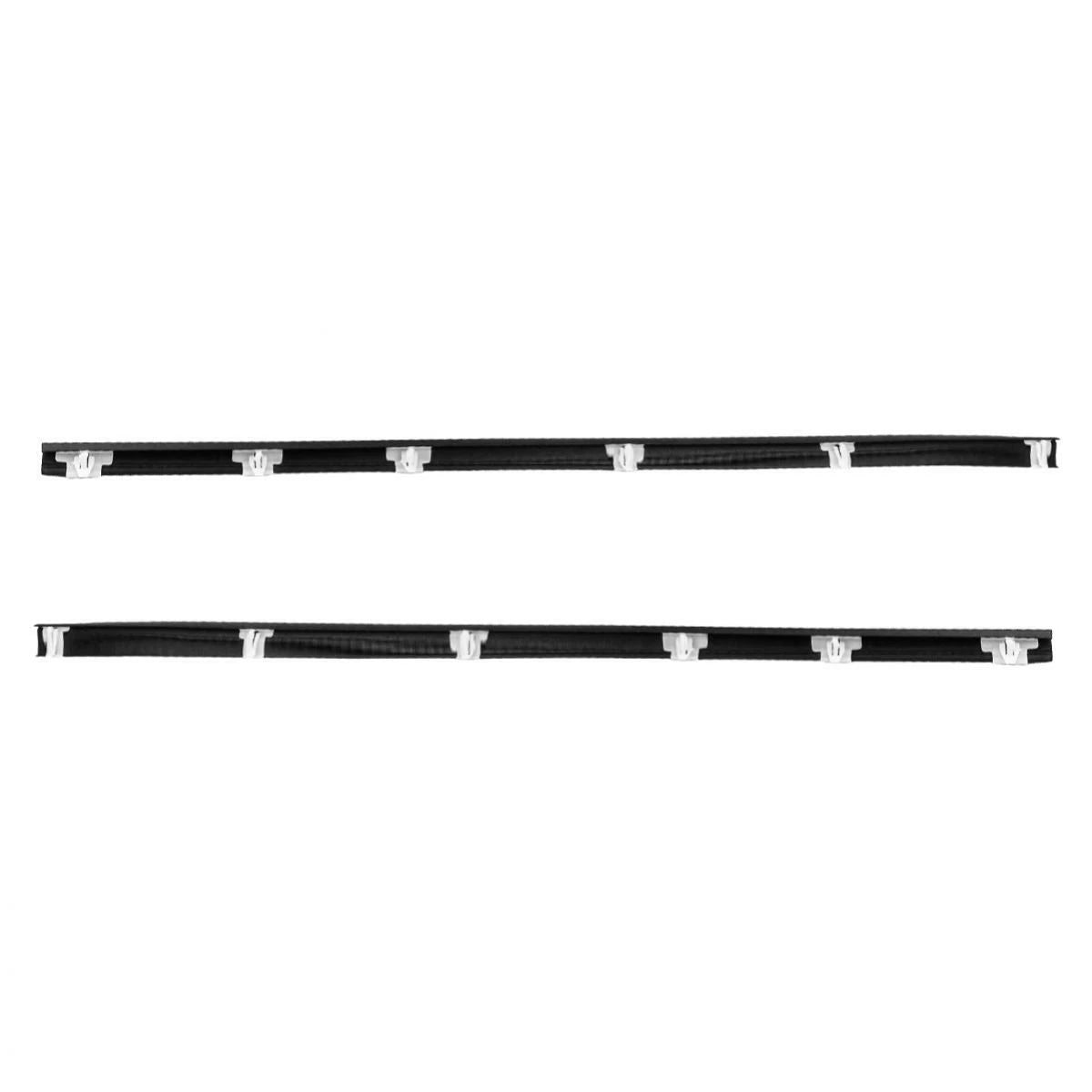 For Mazda B2000 B2200 B2600 2D 1985-98 Pair Outer Weatherstrip Door Belt Rubber