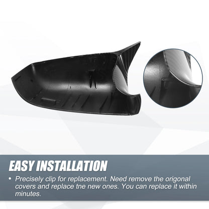 Rearview Mirror Cover Cap Carbon Fiber for BMW 525i 528i 530i 535i (2001-2007)