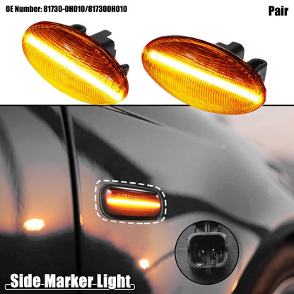 LED Side Indicator Repeater Lights for Toyota Aygo, ProAce (2014-2023)