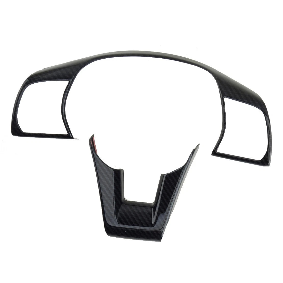 1x Carbon Fiber Steering Wheel Button Cover for Hyundai Sonata (2015-2019)