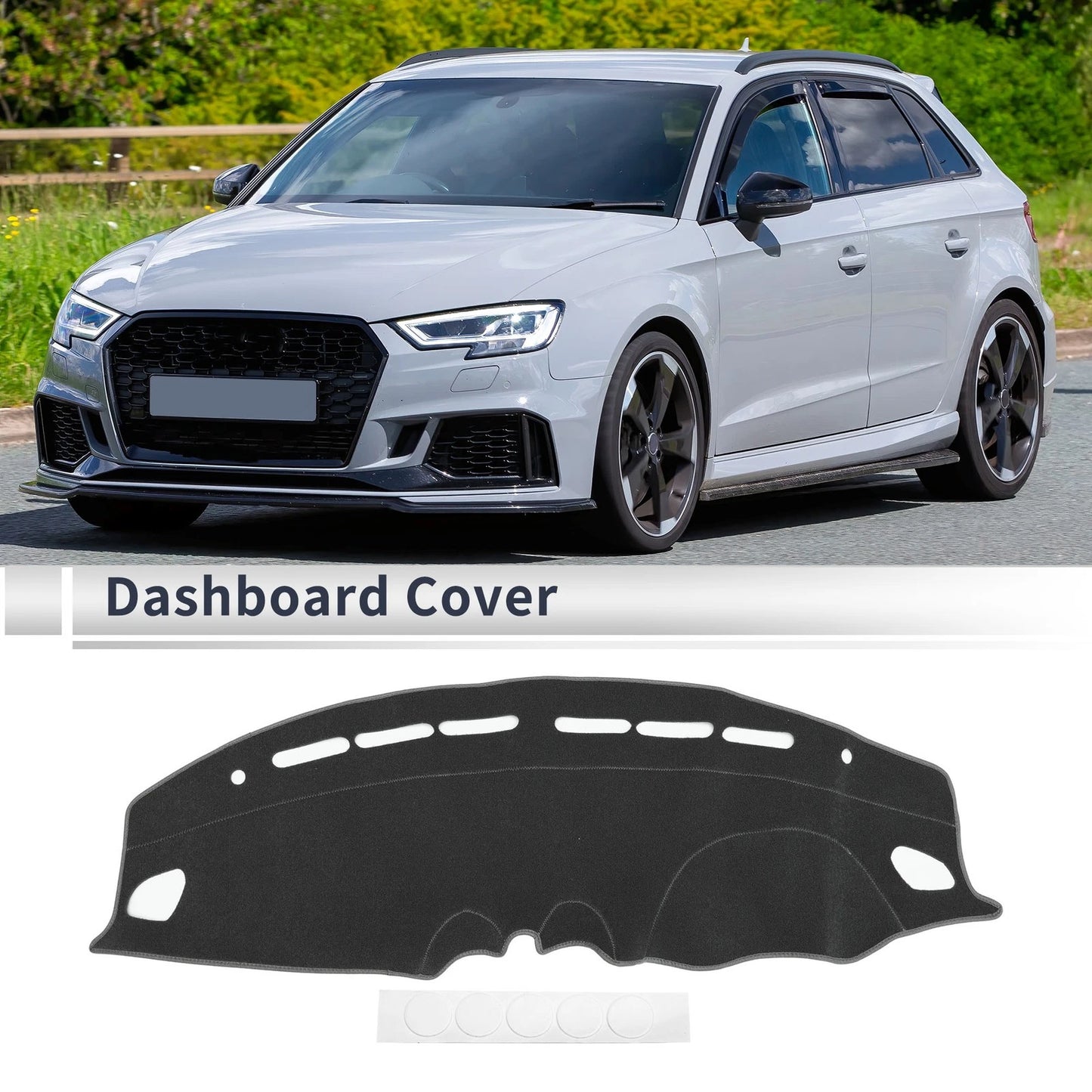 Dash Cover Mat for Suzuki Swift Sport (2017-2023) Sun Protector Gray