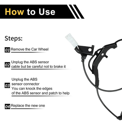 ABS Wheel Speed Sensor for Toyota Hilux 2015-2021 Rear Left