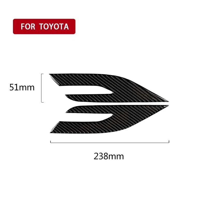 Car Carbon Fiber Headlight Sticker Eyelid Trim Fit for Toyota Camry 2018+