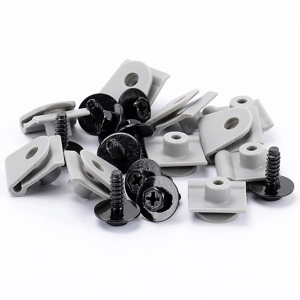 10 x Fender Liner Bumper Cover Splash Shield Screws & U-Nuts for Mazda 2-6